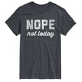 thumbnail image 1 of Instant Message - Distressed Nope Not Today - Men's Short Sleeve Graphic T-shirt, 1 of 5