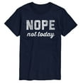 thumbnail image 1 of Instant Message - Distressed Nope Not Today - Men's Short Sleeve Graphic T-shirt, 1 of 5