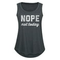 thumbnail image 1 of Instant Message - Distressed Nope Not Today - Women's Racerback Tank, 1 of 4