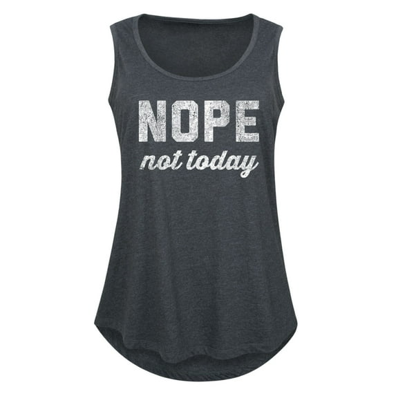 Instant Message - Distressed Nope Not Today - Women's Racerback Tank