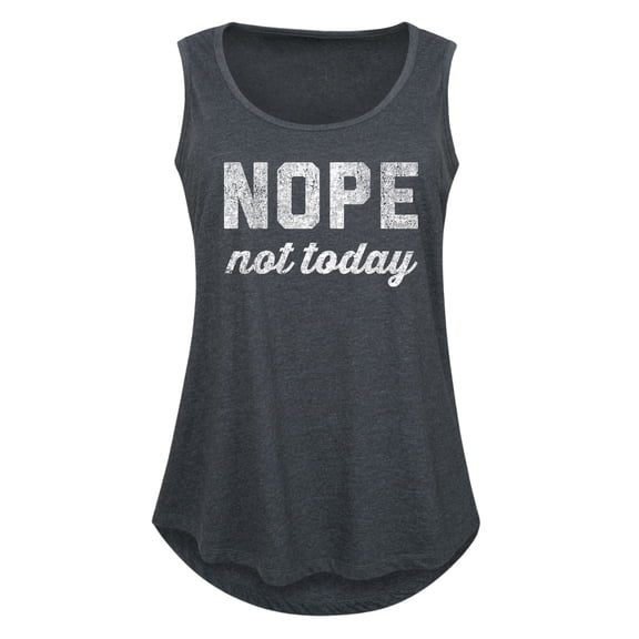 Instant Message - Distressed Nope Not Today - Women's Racerback Tank