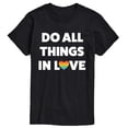 thumbnail image 1 of Instant Message - Do All Things In Love - Men's Short Sleeve Graphic T-Shirt, 1 of 5