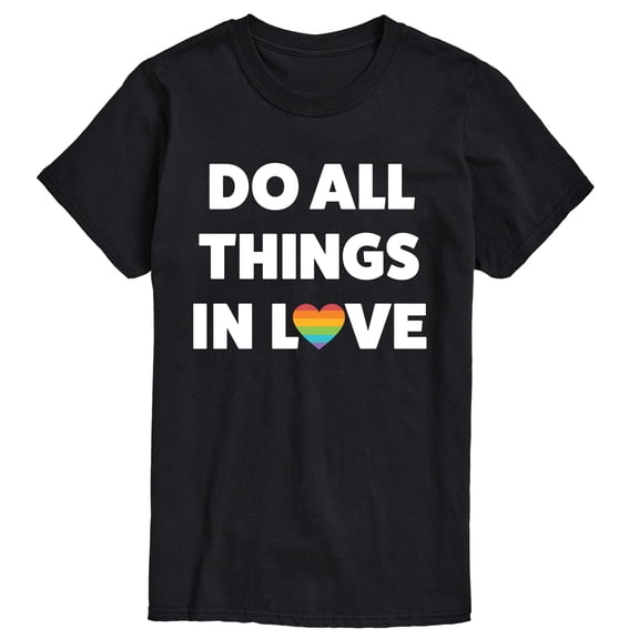 Instant Message - Do All Things In Love - Men's Short Sleeve Graphic T-Shirt