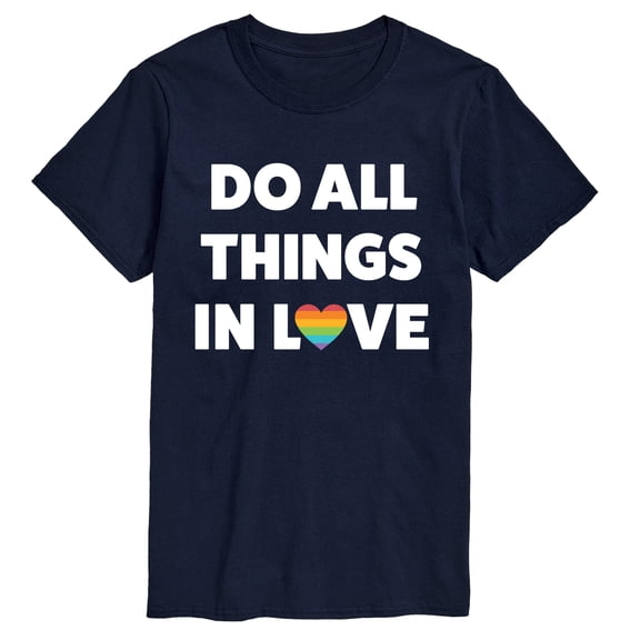 Instant Message - Do All Things In Love - Men's Short Sleeve Graphic T-Shirt