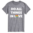 thumbnail image 1 of Instant Message - Do All Things In Love - Men's Short Sleeve Graphic T-Shirt, 1 of 5