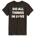 thumbnail image 1 of Instant Message - Do All Things In Love - LGBT Pride Ally - Men's Short Sleeve T-Shirt, 1 of 4