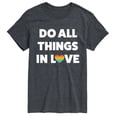 thumbnail image 1 of Instant Message - Do All Things In Love - Men's Short Sleeve Graphic T-Shirt, 1 of 5