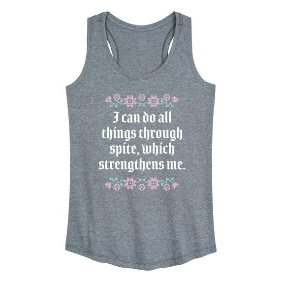 Instant Message - Do All Things Through Spite - Women's Racerback Tank Top