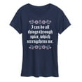 thumbnail image 1 of Instant Message - Do All Things Through Spite - Women's Short Sleeve Graphic T-Shirt, 1 of 6