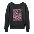 thumbnail image 1 of Instant Message - Do All Things With Love & Kindness - Women's Lightweight French Terry Long Sleeve Shirt, 1 of 5