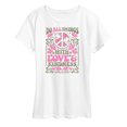 thumbnail image 1 of Instant Message - Do All Things With Love & Kindness - Women's Short Sleeve Graphic T-Shirt, 1 of 6