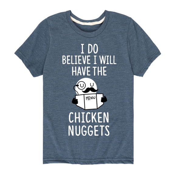 Instant Message - Do Believe Chicken Nuggets - Kid's Short Sleeve Graphic T-Shirt