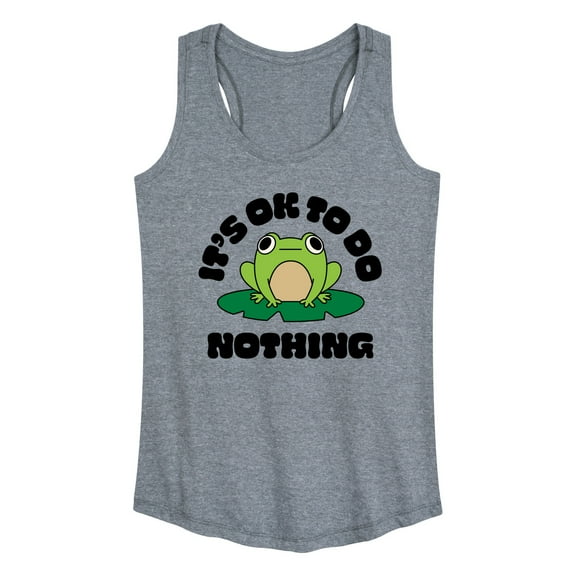 Instant Message - Do Nothing Frog - Women's Racerback Tank Top