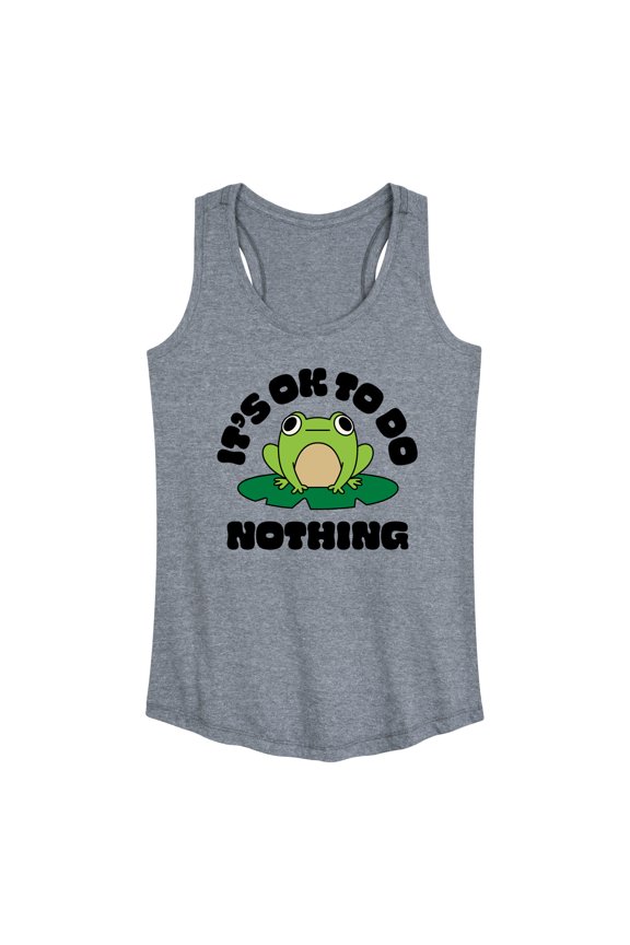 - Do Nothing Frog - Women's Racerback Tank Top