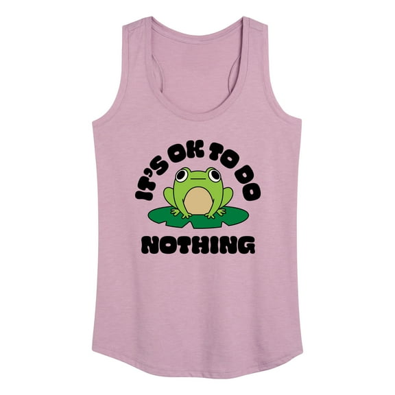 Instant Message - Do Nothing Frog - Women's Racerback Tank Top
