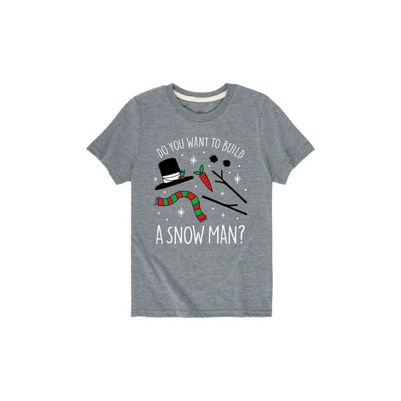 Instant Message - Do You Want To Build A Snowman - Youth Short Sleeve Tee