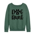 thumbnail image 1 of Instant Message - Dog Aunt - Women's Lightweight French Terry Long Sleeve Shirt, 1 of 6