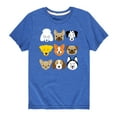 thumbnail image 1 of Instant Message - Dog Emojis - Toddler And Youth Short Sleeve Graphic T-Shirt, 1 of 5