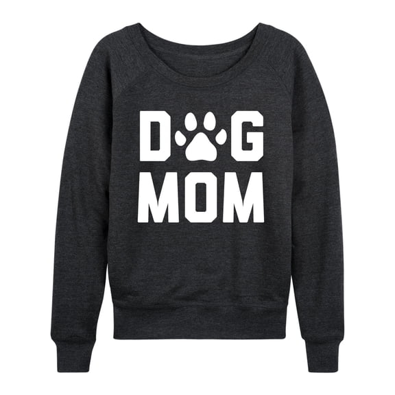 Instant Message - Dog Mom - Women's French Terry Long Sleeve Pullover