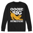 thumbnail image 1 of Instant Message - Dog Oooh Big Stretch - Men's Crew Neck Fleece Pullover, 1 of 5