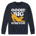 thumbnail image 1 of Instant Message - Dog Oooh Big Stretch - Men's Crew Neck Fleece Pullover, 1 of 5