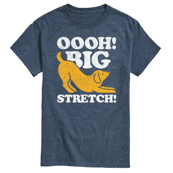 Instant Message - Dog Oooh Big Stretch - Men's Short Sleeve Graphic T-Shirt