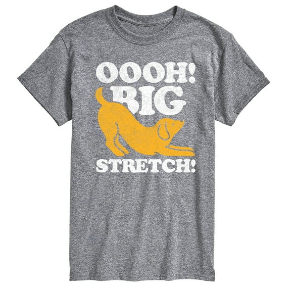 Instant Message - Dog Oooh Big Stretch - Men's Short Sleeve Graphic T-Shirt