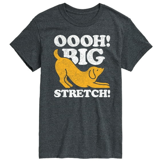 Instant Message - Dog Oooh Big Stretch - Men's Short Sleeve Graphic T-Shirt