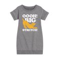 thumbnail image 1 of Instant Message - Dog Oooh Big Stretch  - Toddler & Youth Girls Fleece Dress, 1 of 5