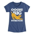 thumbnail image 1 of Instant Message - Dog Oooh Big Stretch  - Toddler & Youth Girls Short Sleeve Graphic T-Shirt, 1 of 5