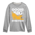 thumbnail image 1 of Instant Message - Dog Oooh Big Stretch - Toddler & Youth Long Sleeve Graphic T-Shirt, 1 of 5