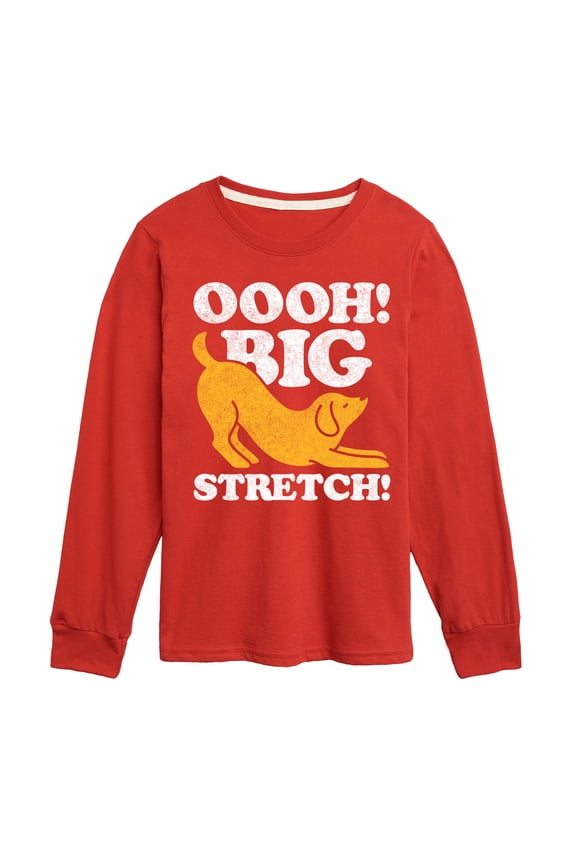 - Dog Oooh Big Stretch - Toddler & Youth Long Sleeve Graphic T-Shirt