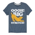 thumbnail image 1 of Instant Message - Dog Oooh Big Stretch - Toddler & Youth Short Sleeve Graphic T-Shirt, 1 of 5
