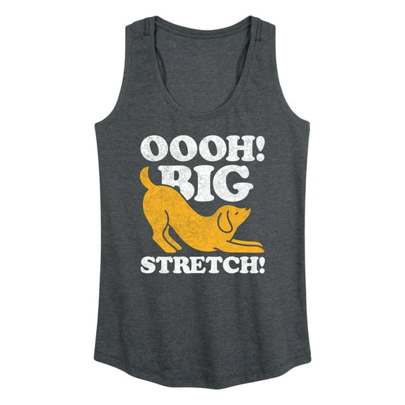Instant Message - Dog Oooh Big Stretch - Women's Racerback Tank Top