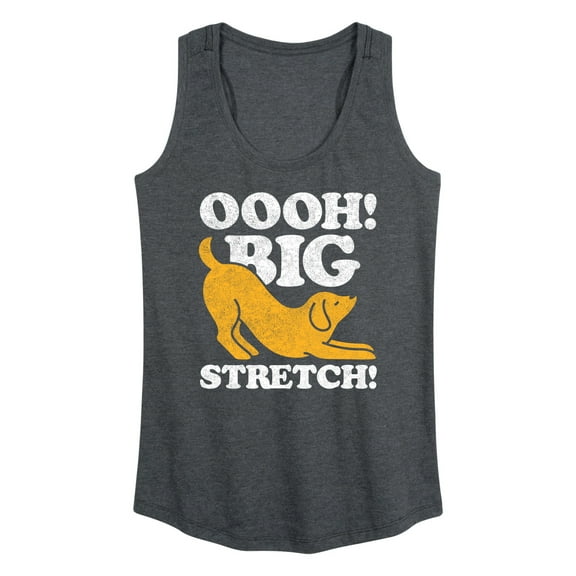 Instant Message - Dog Oooh Big Stretch - Women's Racerback Tank Top