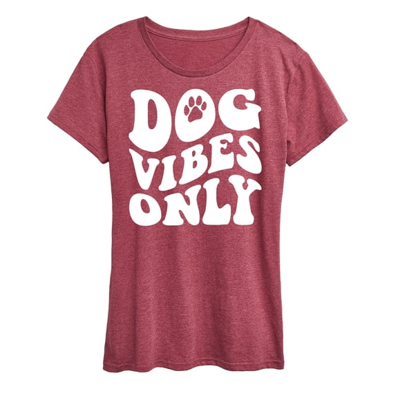 Instant Message - Dog Vibes Only - Women's Short Sleeve Graphic T-Shirt