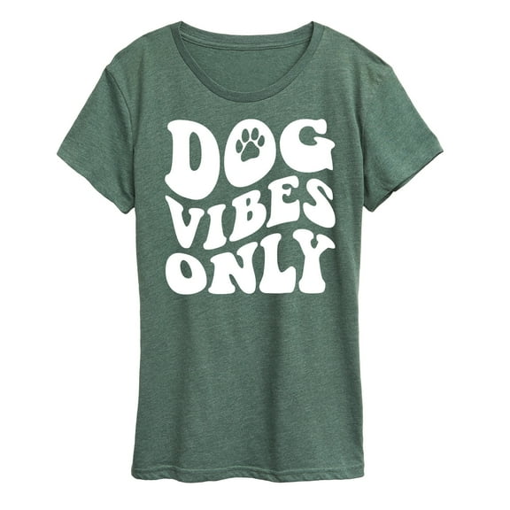 Instant Message - Dog Vibes Only - Women's Short Sleeve Graphic T-Shirt