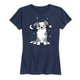 thumbnail image 1 of Instant Message - Dog With Marshmallow - Women's Short Sleeve Graphic T-Shirt, 1 of 5