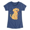thumbnail image 1 of Instant Message - Dog Wrapped In Christmas Lights - Toddler & Youth Girls Short Sleeve Graphic T-Shirt, 1 of 6