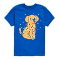 thumbnail image 1 of Instant Message - Dog Wrapped In Christmas Lights - Toddler & Youth Short Sleeve Graphic T-Shirt, 1 of 6