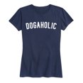 thumbnail image 1 of Instant Message - Dogaholic - Women's Short Sleeve Graphic T-shirt, 1 of 5