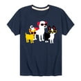 thumbnail image 1 of Instant Message - Dogs With Sunglasses - Toddler And Youth Short Sleeve Graphic T-Shirt, 1 of 5