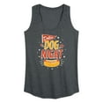 thumbnail image 1 of Instant Message - Dollar Dog Night - Women's Racerback Tank Top, 1 of 6