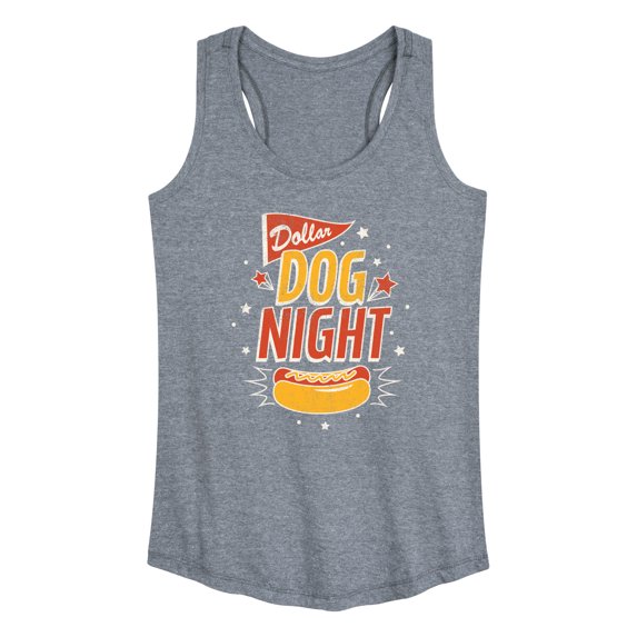 Instant Message - Dollar Dog Night - Women's Racerback Tank Top