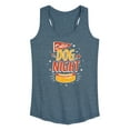 thumbnail image 1 of Instant Message - Dollar Dog Night - Women's Racerback Tank Top, 1 of 6