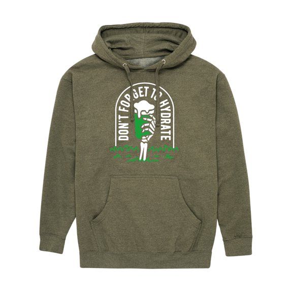 Instant Message - Don't Forget To Hydrate - Men's Pullover Hooded Fleece Sweatshirt
