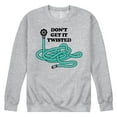 thumbnail image 1 of Instant Message - Don't Get It Twisted - Men's Crew Neck Fleece Pullover, 1 of 6