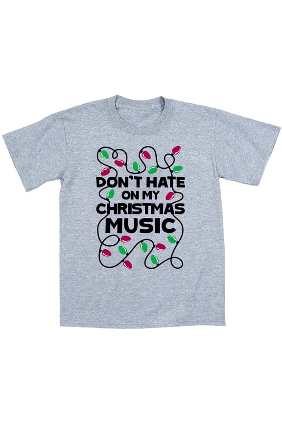 - Don't Hate on My Christmas Music Funny Holiday Party Gift Humor - Mens T-Shirt