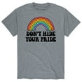 thumbnail image 1 of Instant Message - Don't Hide Your Pride - Men's Short Sleeve Graphic T-Shirt, 1 of 6
