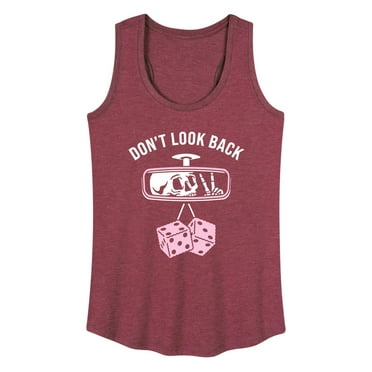 Instant Message - Don't Look Back - Rear View Mirror - Women's Racerback Tank Top